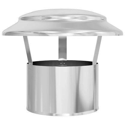 Rain Cover Chimney Silver 25 x 25 x 20 cm Stainless Steel