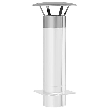 Rain Cover Chimney Silver 35 x 35 x 20 cm Stainless Steel