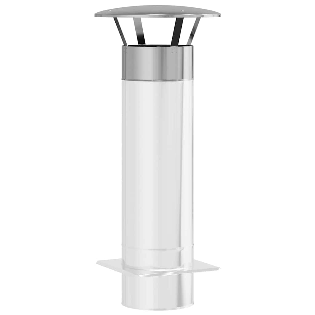 Rain Cover Chimney Silver 35 x 35 x 20 cm Stainless Steel