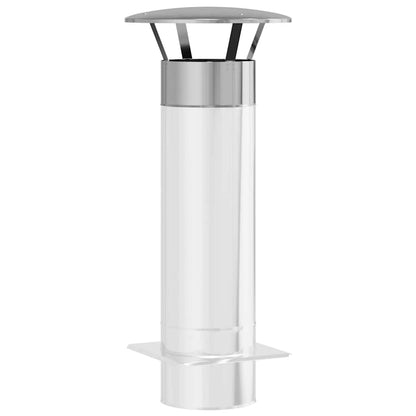 Rain Cover Chimney Silver 35 x 35 x 20 cm Stainless Steel
