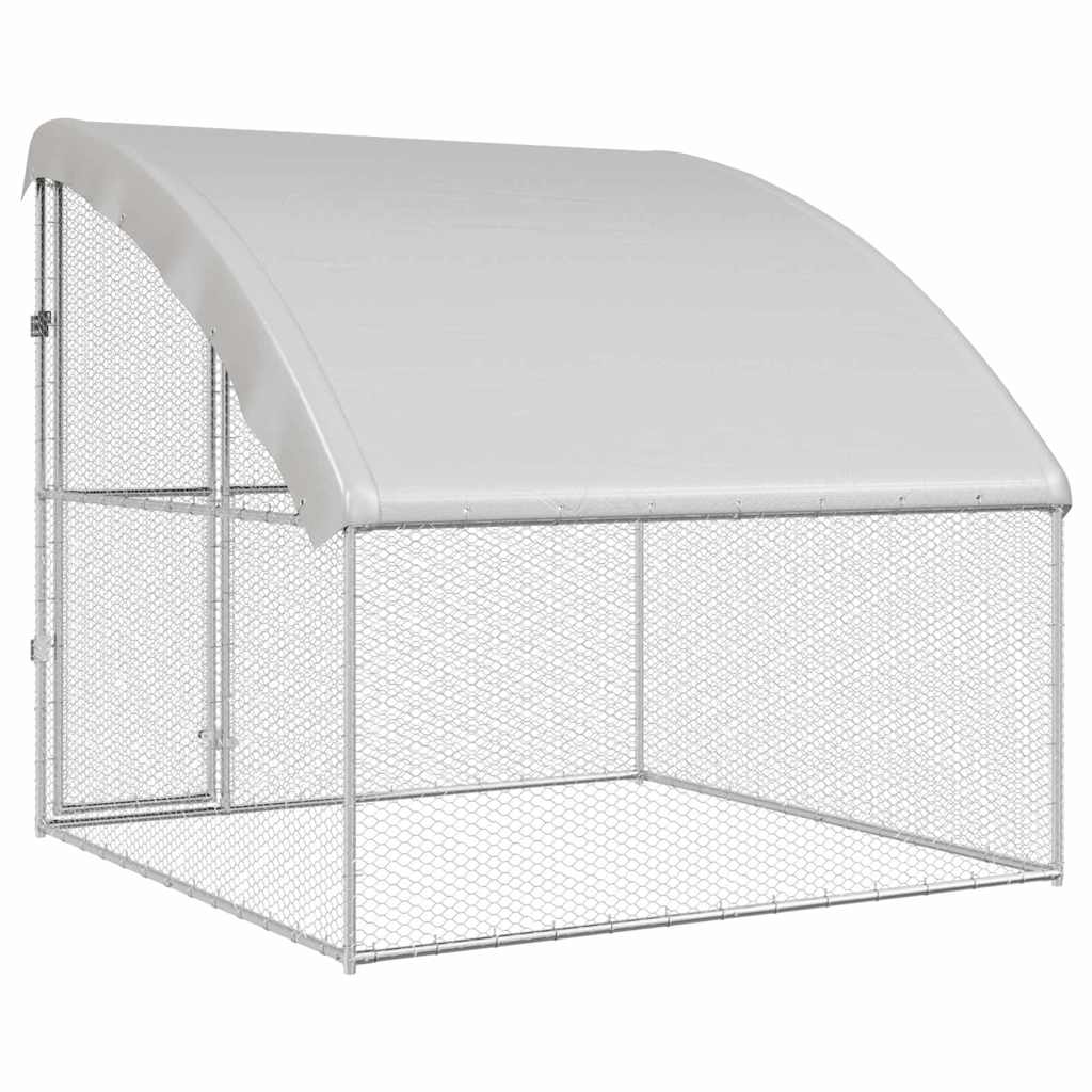 Chicken Cage Silver 2 x 2 x 2 m Galvanised Steel