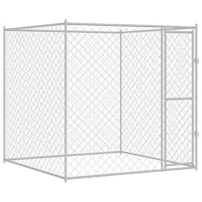 Dog Cage Silver 200 x 200 x 200 cm Galvanised Steel