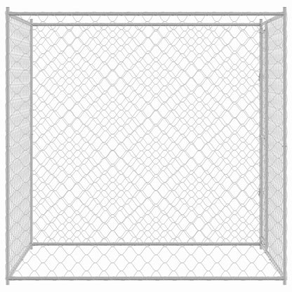 Dog Cage Silver 200 x 200 x 200 cm Galvanised Steel