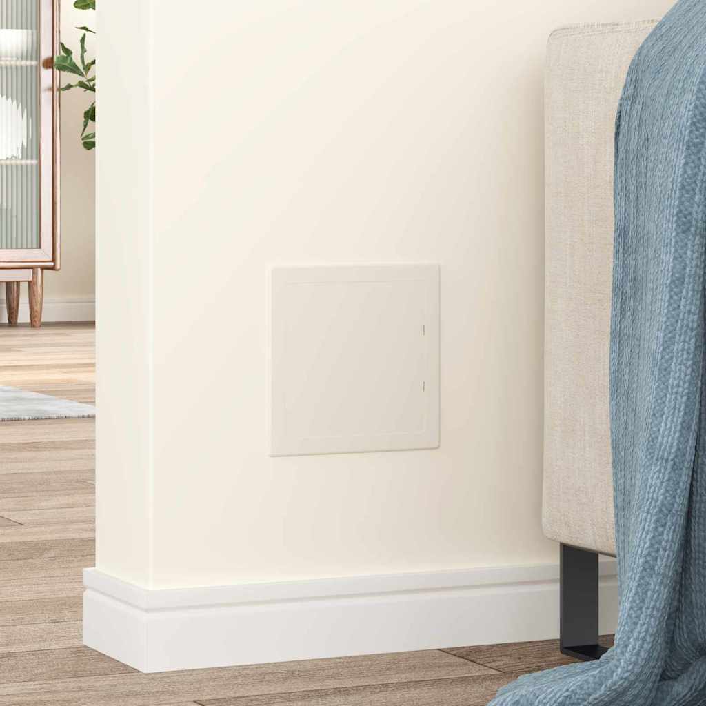 Access Panels 2 pcs White 15 x 15 cm ABS Plastic