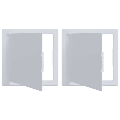 Access Panels 2 pcs White 15 x 15 cm ABS Plastic
