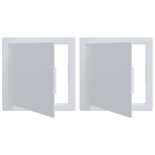 Access Panels 2 pcs White 20 x 20 cm ABS Plastic