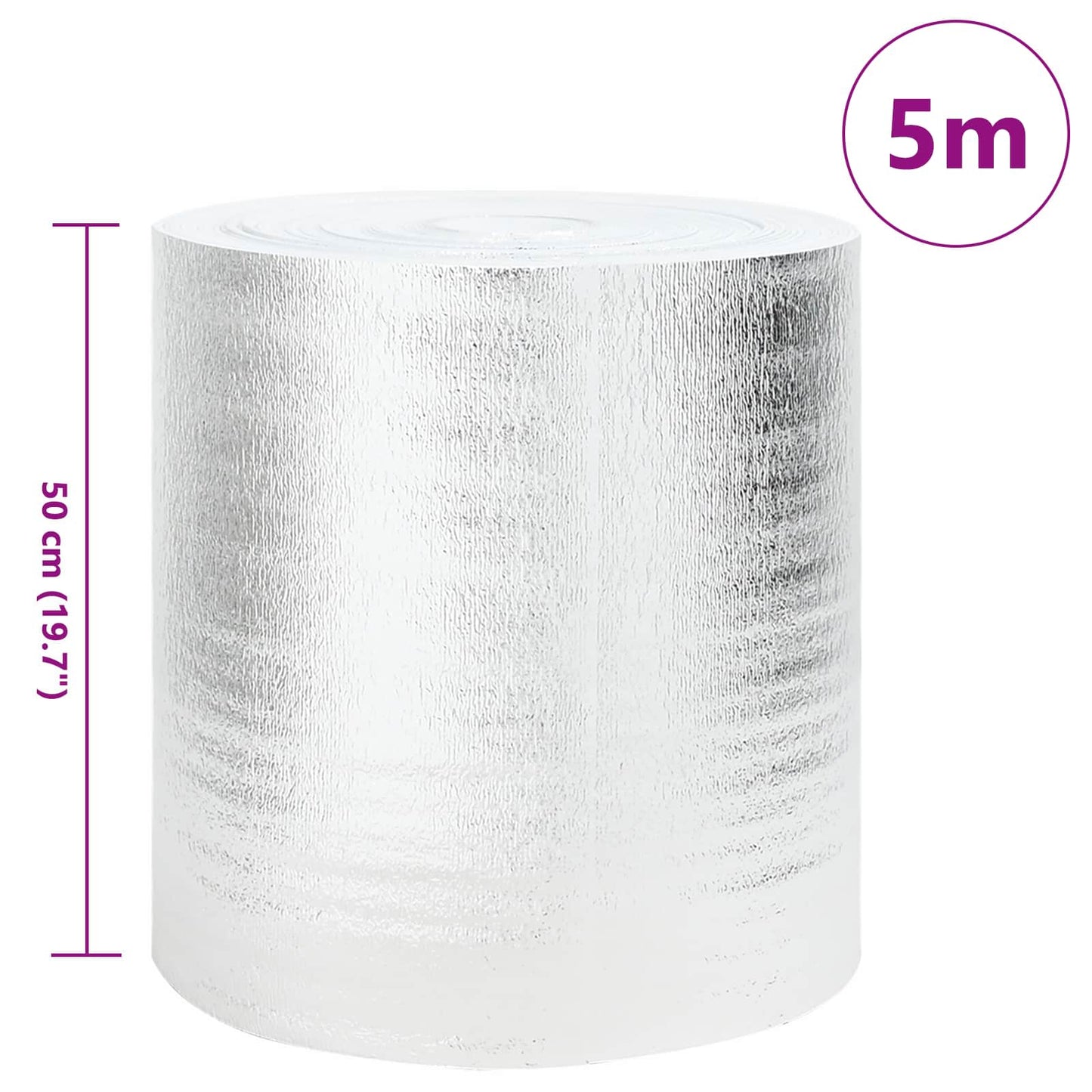 Radiator Heat Reflector Silver 5 x 0.5 m Polyethylene