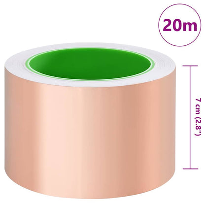 Copper Tape for Snail Protection 6 pcs Copper 70 mm x 20 m