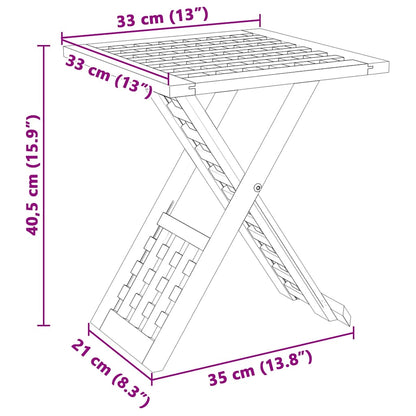 Coffee Table Brown 33 x 33 x 40.5 cm Solid Walnut Wood