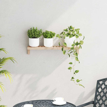 Wall Hanging Rack Natural 62 x 10 x 12.5 cm Solid Walnut Wood