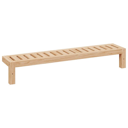 Wall Hanging Rack Natural 62 x 10 x 12.5 cm Solid Walnut Wood