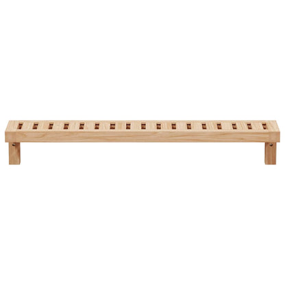 Wall Hanging Rack Natural 62 x 10 x 12.5 cm Solid Walnut Wood