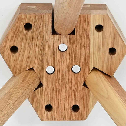 Coffee Table 3 pcs Brown Solid Walnut Wood