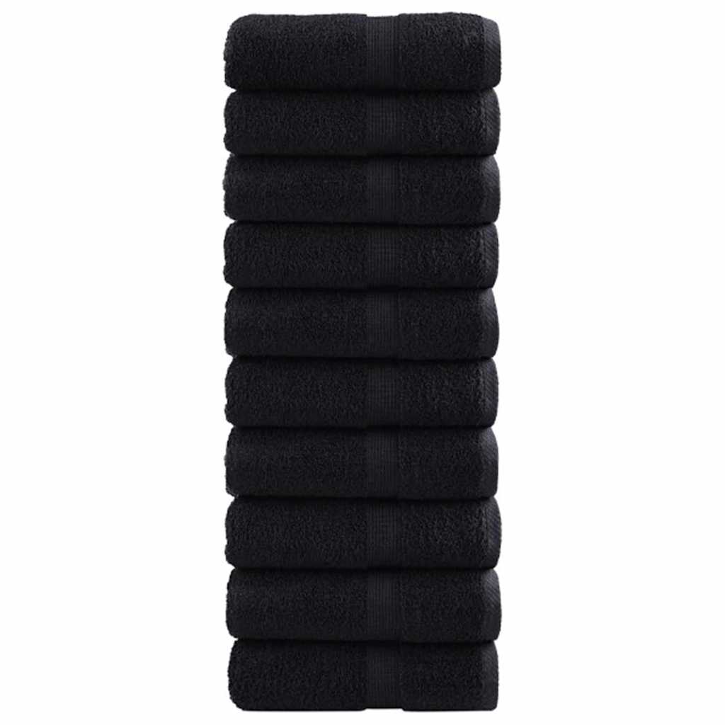 Guest Towel SOLUND 50 pcs Black 30 x 30 cm 550 gsm