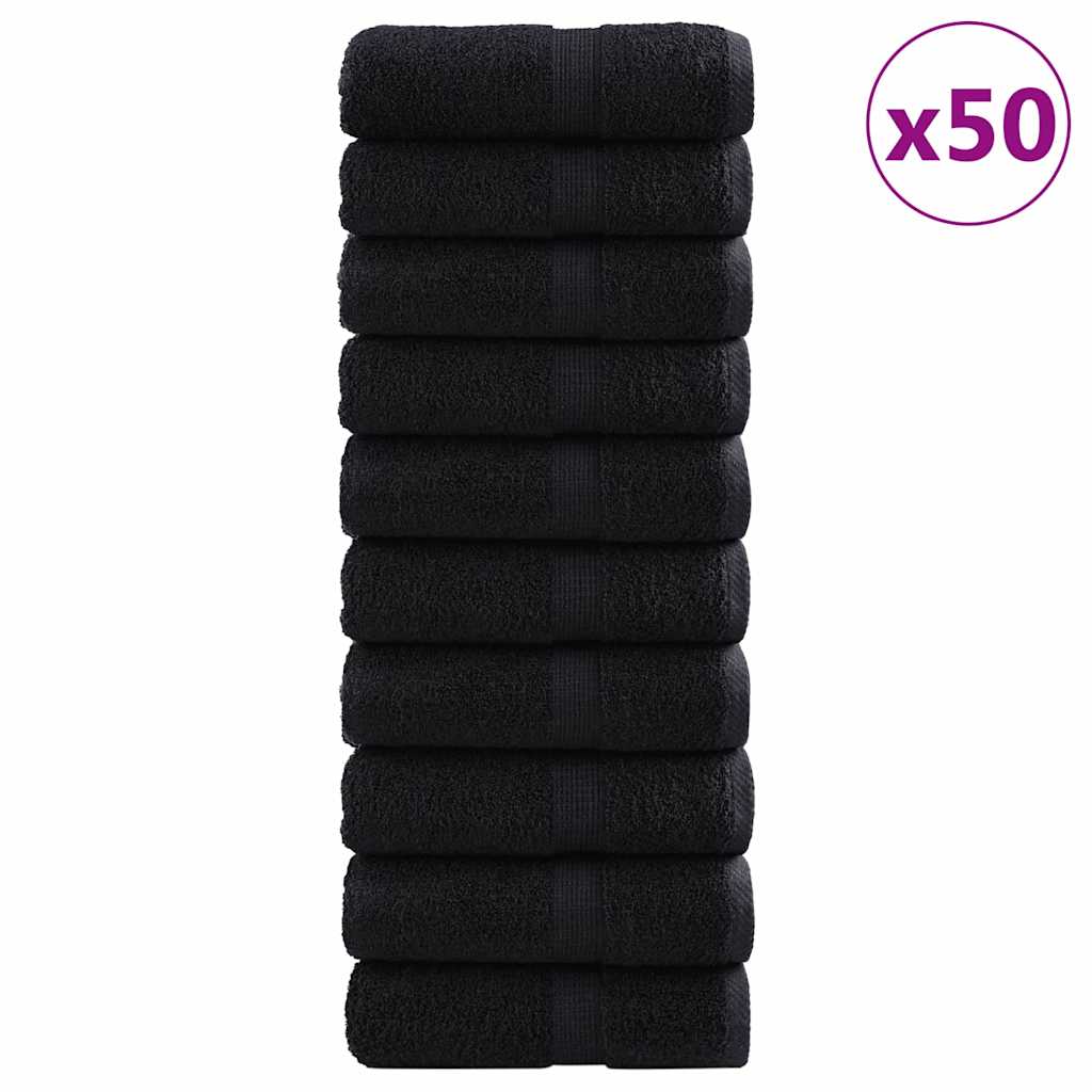 Guest Towel SOLUND 50 pcs Black 30 x 50 cm 550 gsm