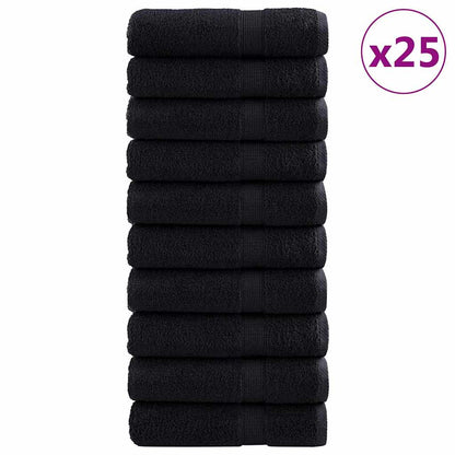 Guest Towel SOLUND 25 pcs Black 70 x 140 cm 550 gsm