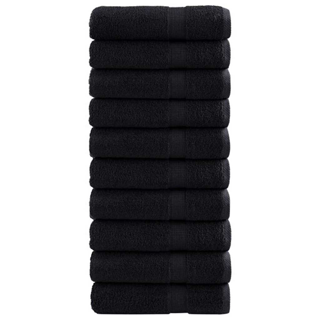 Guest Towel SOLUND 25 pcs Black 100 x 150 cm 550 gsm