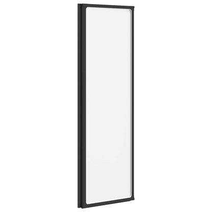 Shower Screen Folding Black 132 x 2 x 140 cm Aluminium and PP
