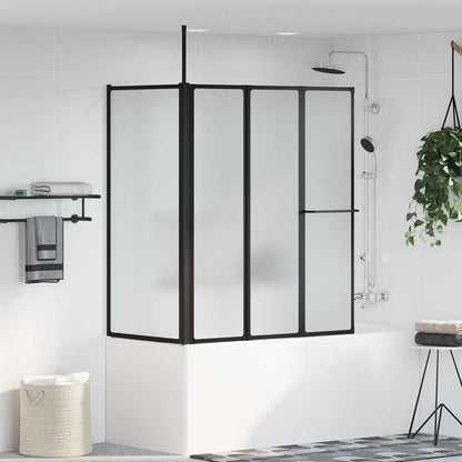 Shower Screen Folding White Aluminium