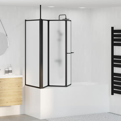 Shower Screen Folding White Aluminium