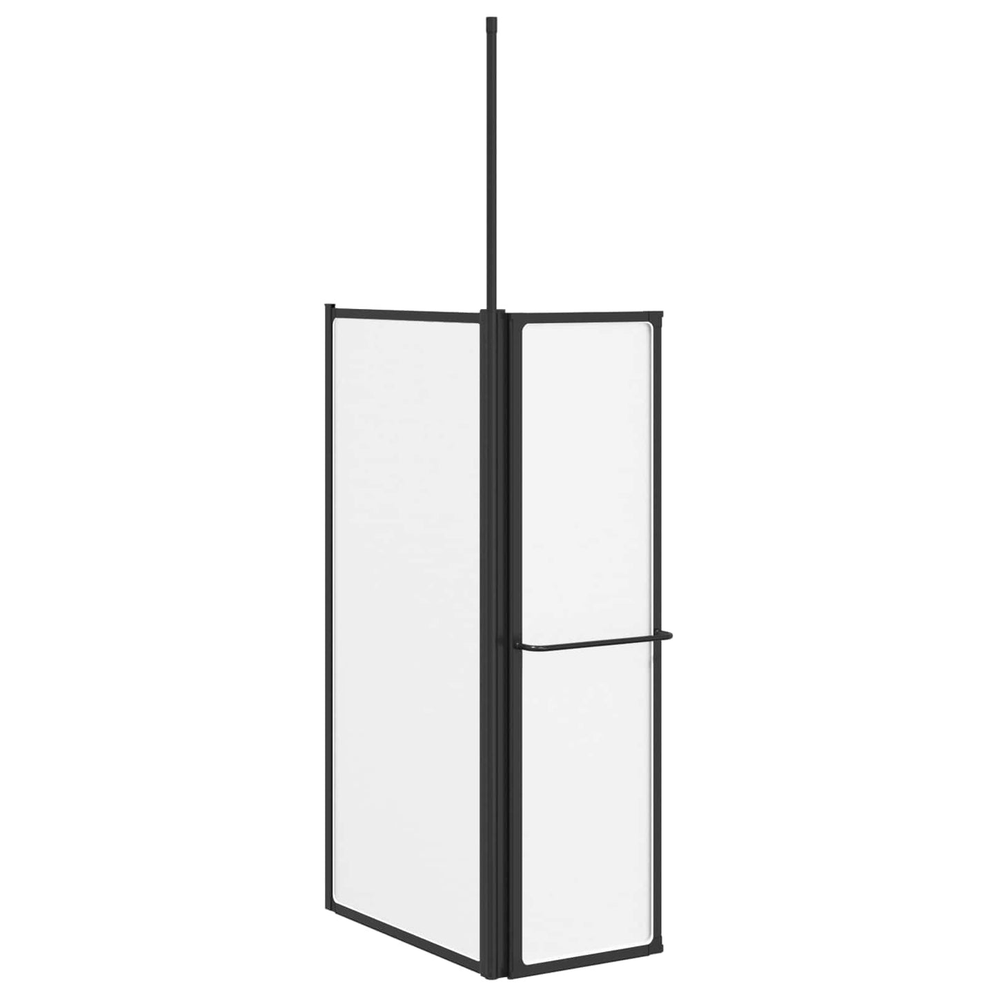 Shower Screen Folding White Aluminium