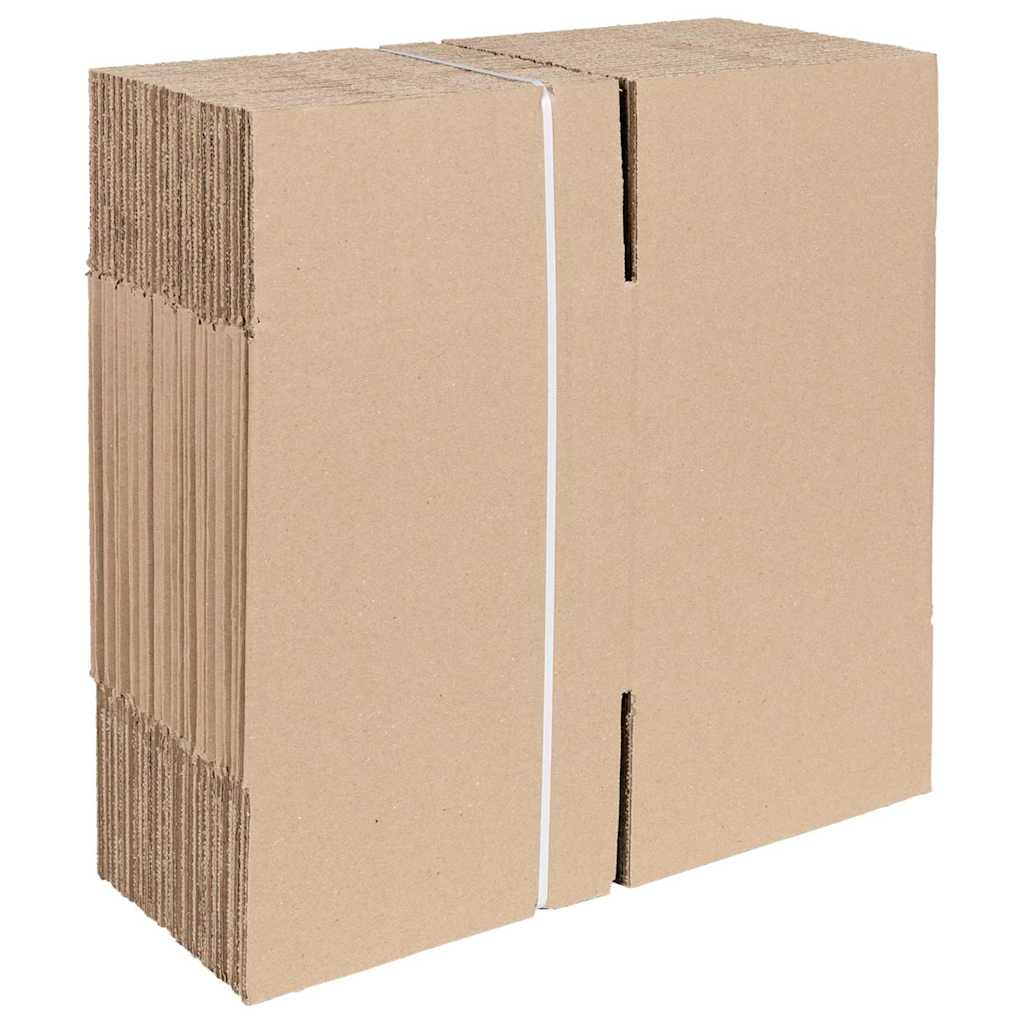 Folding Box 50 pcs Natural 20 x 20 x 20 cm Cardboard
