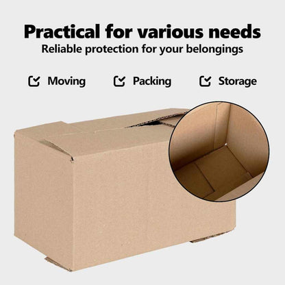Folding Box 50 pcs Natural 24 x 13 x 13 cm Cardboard
