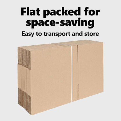 Folding Box 50 pcs Natural 30 x 21.5 x 14 cm Cardboard