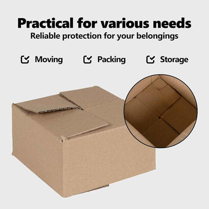 Folding Box 50 pcs Natural 30 x 30 x 15 cm Cardboard