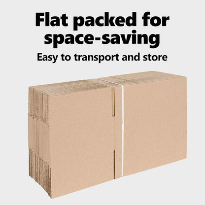 Folding Box 50 pcs Natural 35 x 24 x 15 cm Cardboard