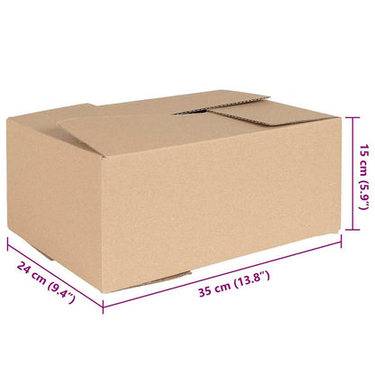 Folding Box 50 pcs Natural 35 x 24 x 15 cm Cardboard