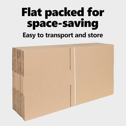 Folding Box 50 pcs Natural 40 x 30 x 10 cm Cardboard