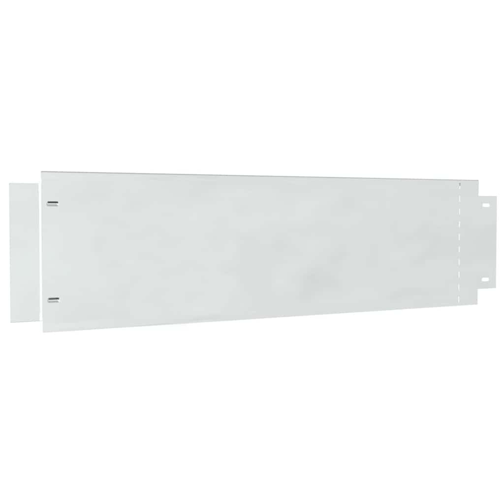 Lawn Edgings 20 pcs Silver 100 x 25 x 0.07 cm Galvanised Steel