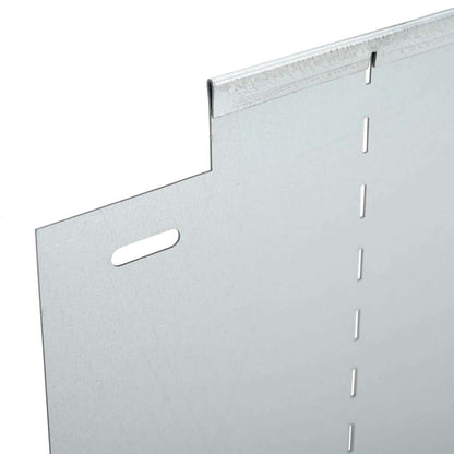 Lawn Edgings 30 pcs Silver 100 x 25 x 0.07 cm Galvanised Steel