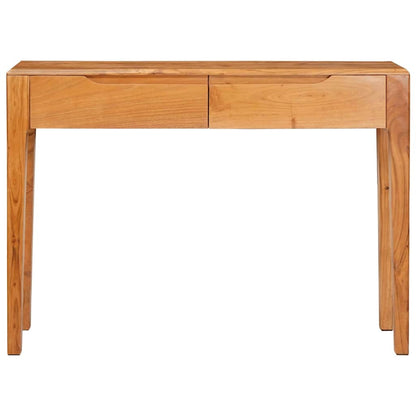 Console Table Brown 110 x 30 x 80 cm Solid Acacia Wood