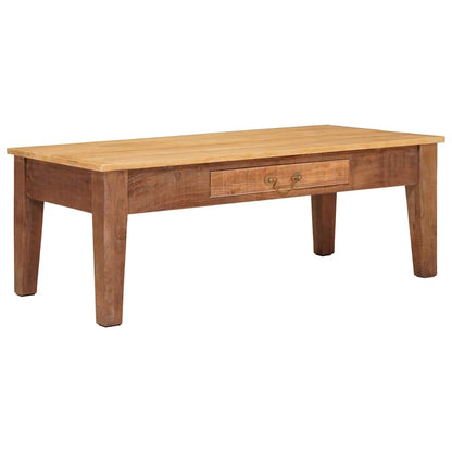 Coffee Table Brown 110 x 55 x 40 cm Solid Mango Wood