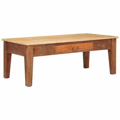 Coffee Table Brown 110 x 55 x 40 cm Solid Mango Wood