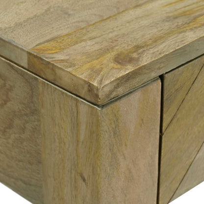 Console Table Natural Grey 110 x 30 x 80 cm Solid Mango Wood