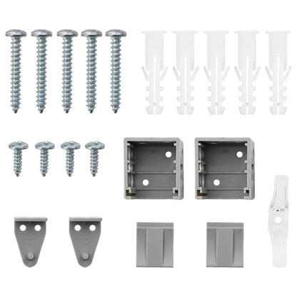 Venetian Blinds Height Adjustable Silver 130 x 40 cm Aluminium