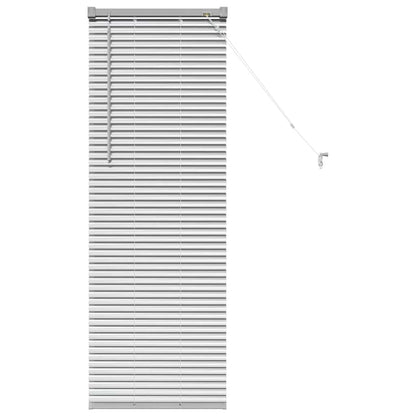 Venetian Blinds Height Adjustable Silver 130 x 45 cm Aluminium