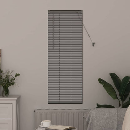 Venetian Blinds Height Adjustable Silver 130 x 50 cm Aluminium