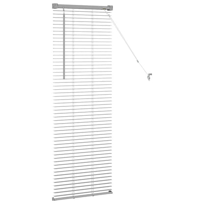 Venetian Blinds Height Adjustable Silver 130 x 50 cm Aluminium
