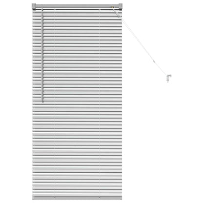 Venetian Blinds Height Adjustable Silver 130 x 65 cm Aluminium