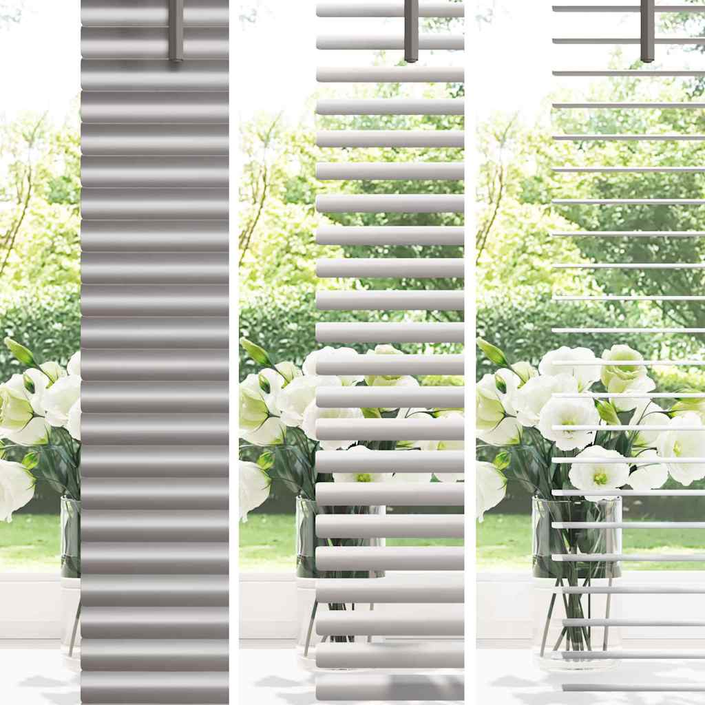 Venetian Blinds Height Adjustable Silver 130 x 80 cm Aluminium