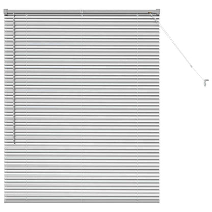 Venetian Blinds Height Adjustable Silver 130 x 100 cm Aluminium