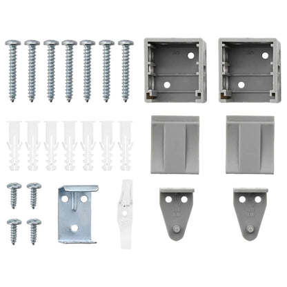 Venetian Blinds Height Adjustable Silver 130 x 110 cm Aluminium