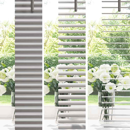 Venetian Blinds Height Adjustable Silver 130 x 125 cm Aluminium