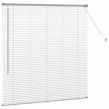 Venetian Blinds Height Adjustable Silver 130 x 125 cm Aluminium