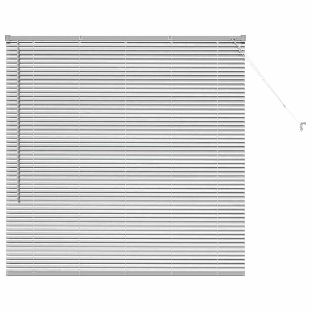 Venetian Blinds Height Adjustable Silver 130 x 125 cm Aluminium