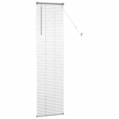 Venetian Blinds Height Adjustable Silver 175 x 45 cm Aluminium